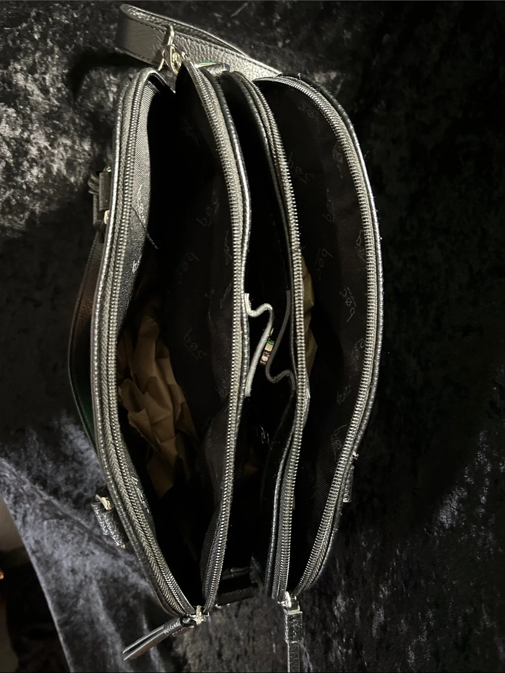 b.o.c. - Classic Black Leather Tote Bag